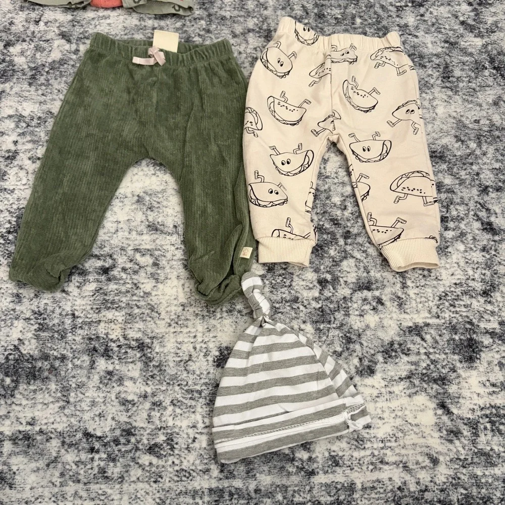 True Religion Carters Gerber Baby Boy 11pc Lot Bodysuits Romper Pants 0-18M